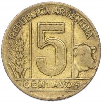 5 сентаво 1949 года Аргентина