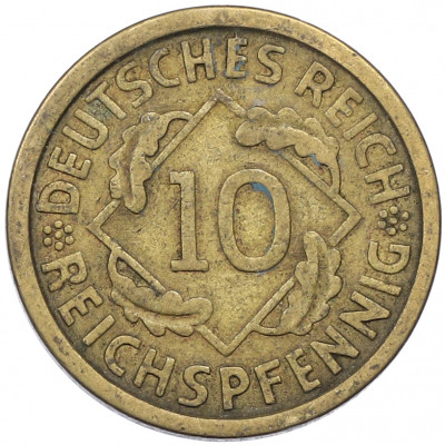 10 рейхспфеннигов 1925 года A Германия