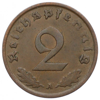 2 рейхспфеннига 1936 года A Германия