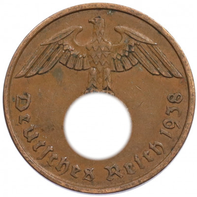 2 рейхспфеннига 1938 года A Германия