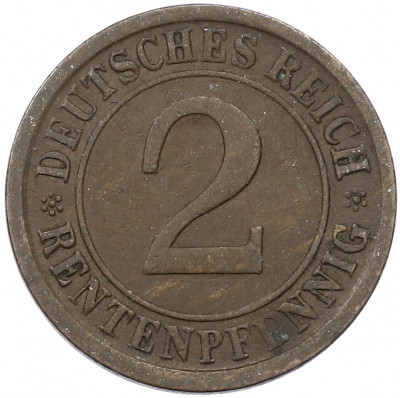2 рентенпфеннига 1924 года A Германия