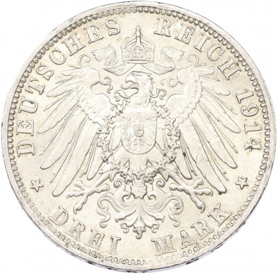 3 марки 1914 года D Германия (Бавария)