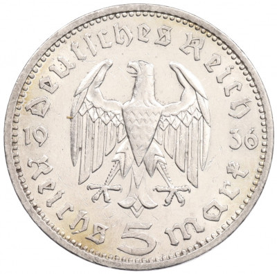 5 рейхсмарок 1936 года A Германия
