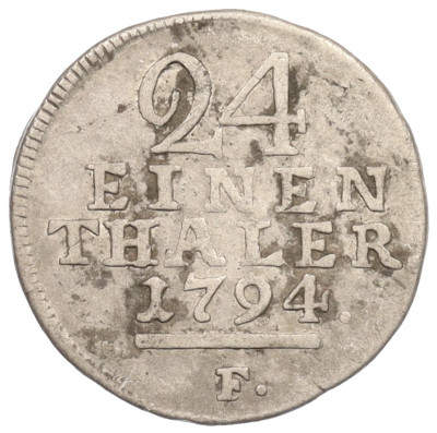 1/24 талера 1794 года Гессен-Кассель
