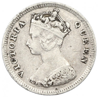 10 центов 1895 года Гонконг