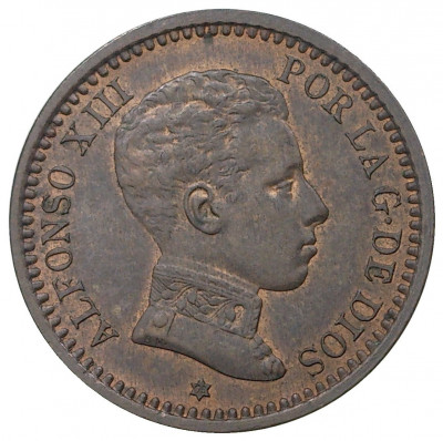 2 сентимо 1905 года Испания