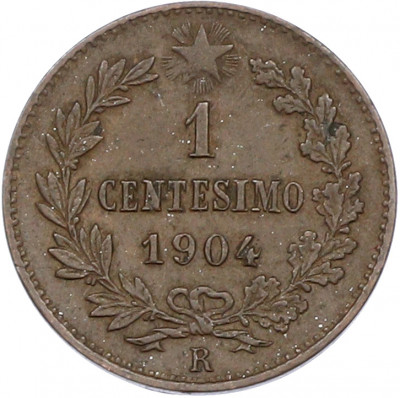 1 чентезимо 1904 года Италия