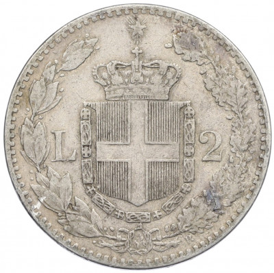 2 лиры 1887 года Италия