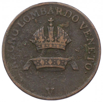 1 чентезимо 1822 года Ломбардия-Венеция