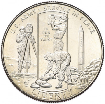 1/2 доллара (50 центов) 2011 года D США «Армия США»