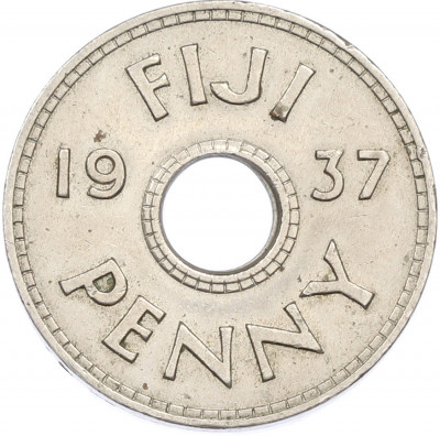 1 пенни 1937 года Фиджи