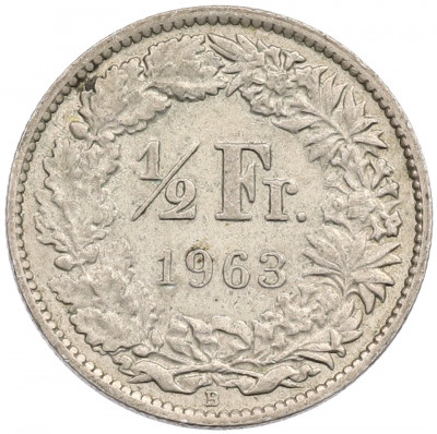 1/2 франка 1963 года Швейцария