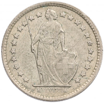 1/2 франка 1963 года Швейцария