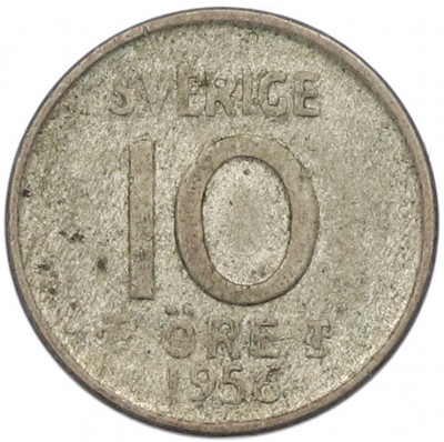 10 эре 1956 года Швеция