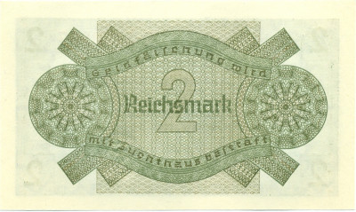 2 рейхсмарки 1940 года Германия (Для оккупированных территорий)