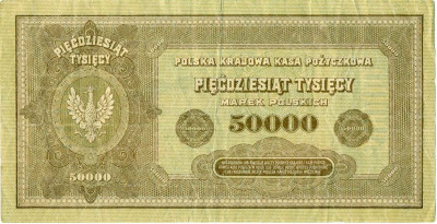 50000 марок 1922 года Польша
