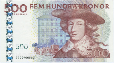 500 крон 2009 года Швеция