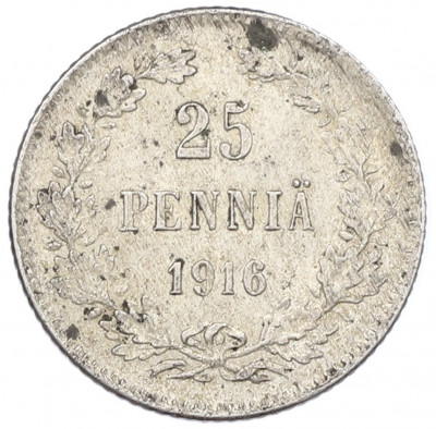 25 пенни 1916 года Русская Финляндия