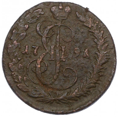Денга 1791 года КМ