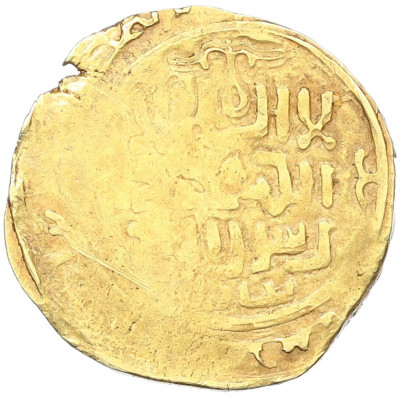 Динар 1227-1232 года (AH 624-629) Великая Монгольская империя (правление Угедея) анонимный с эпитетом «ка'ан» — чекан Бухары