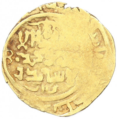 Динар 1227-1232 года (AH 624-629) Великая Монгольская империя (правление Угедея) анонимный с эпитетом «ка'ан» — чекан Бухары