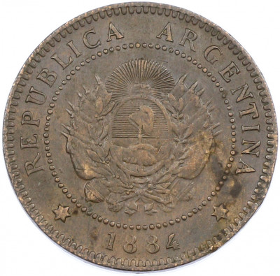 1 сентаво 1884 года Аргентина