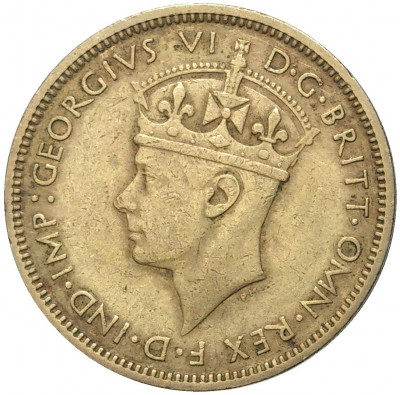1 шиллинг 1942 года Британская Западная Африка
