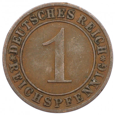 1 рейхспфенниг 1924 года A Германия