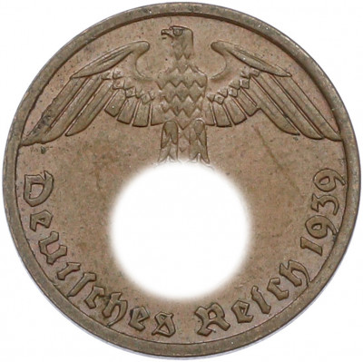 1 рейхспфенниг 1939 года A Германия