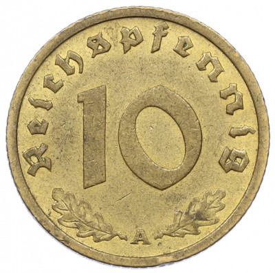 10 рейхспфеннигов 1939 года A Германия