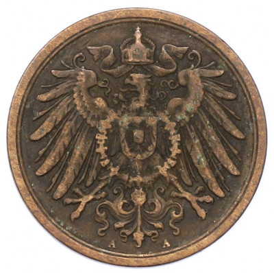 2 пфеннига 1907 года A Германия