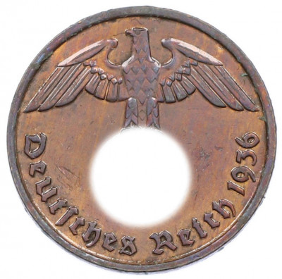 2 рейхспфеннига 1936 года D Германия
