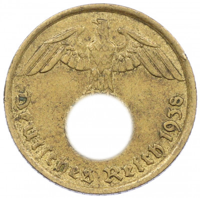 5 рейхспфеннигов 1938 года G Германия