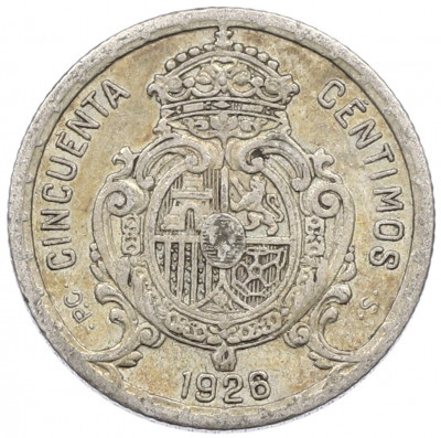 50 сентимо 1926 года Испания