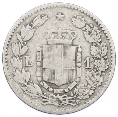 1 лира 1884 года Италия
