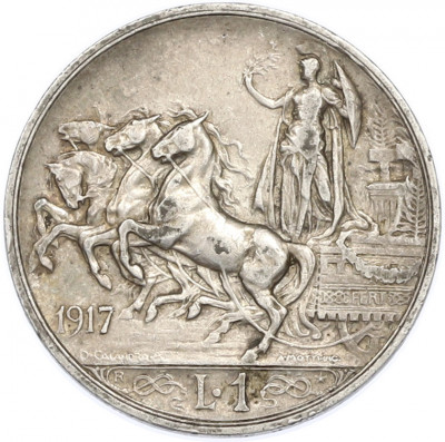 1 лира 1917 года Италия