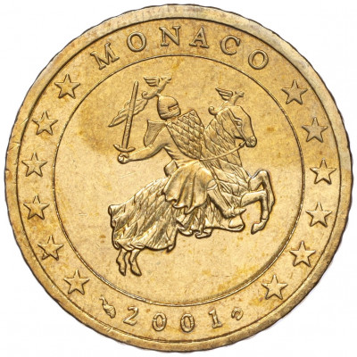 50 евроцентов 2001 года Монако