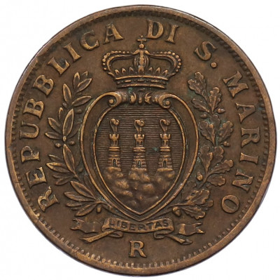 10 чентезимо 1935 года Сан-Марино