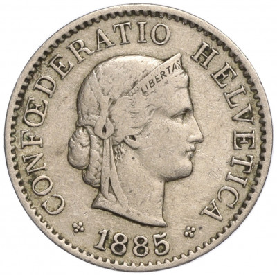 5 раппенов 1885 года Швейцария