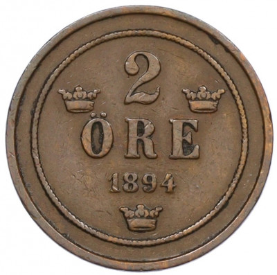 2 эре 1894 года Швеция