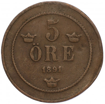 5 эре 1891 года Швеция