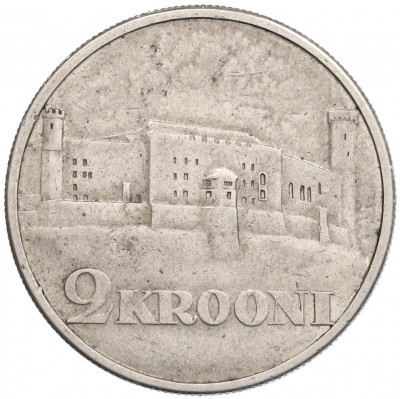 2 кроны 1930 года Эстония «Замок Тоомпеа в Таллине»