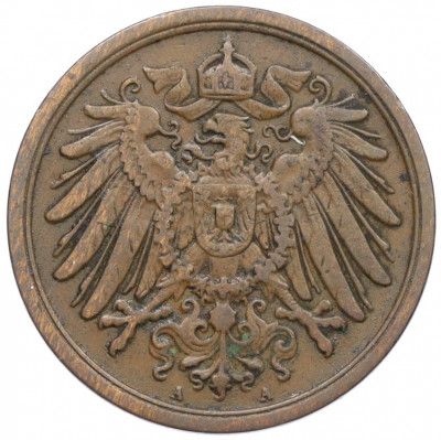 2 пфеннига 1907 года A Германия