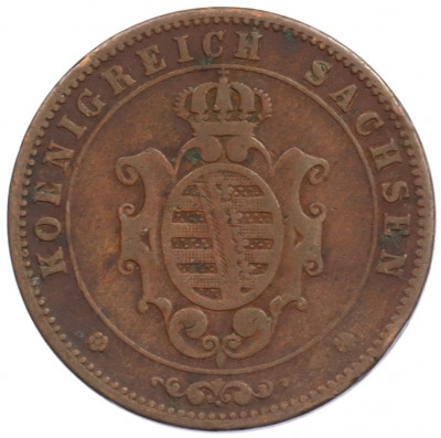 5 пфеннигов 1862 года Саксония