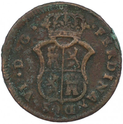 1 ардит (1 мараведи) 1754 года Каталония (Фердинанд VI)