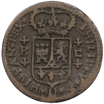 2 мараведи 1720 года Испания (Филипп V)