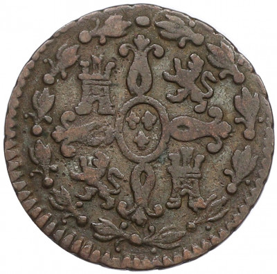 2 мараведи 1827 года Испания