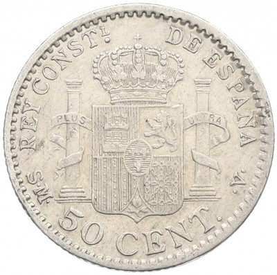 50 сентимо 1904 года Испания