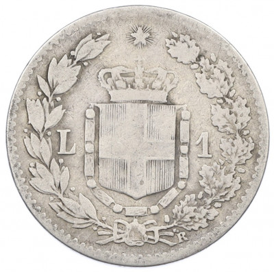 1 лира 1886 года Италия