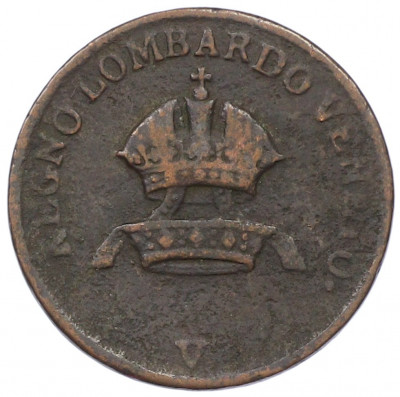 1 чентезимо 1822 года Ломбардия-Венеция